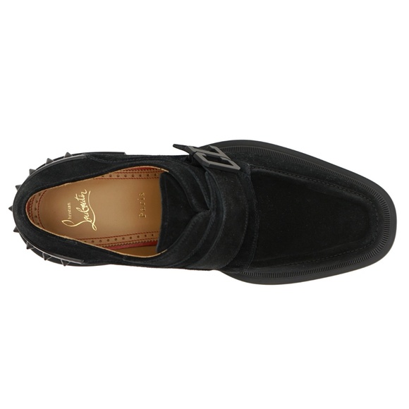 Christian Louboutin CL Our Georges Black Suede Size 10 US New